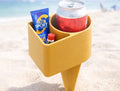 Beach Cup Holder with Storage Spike