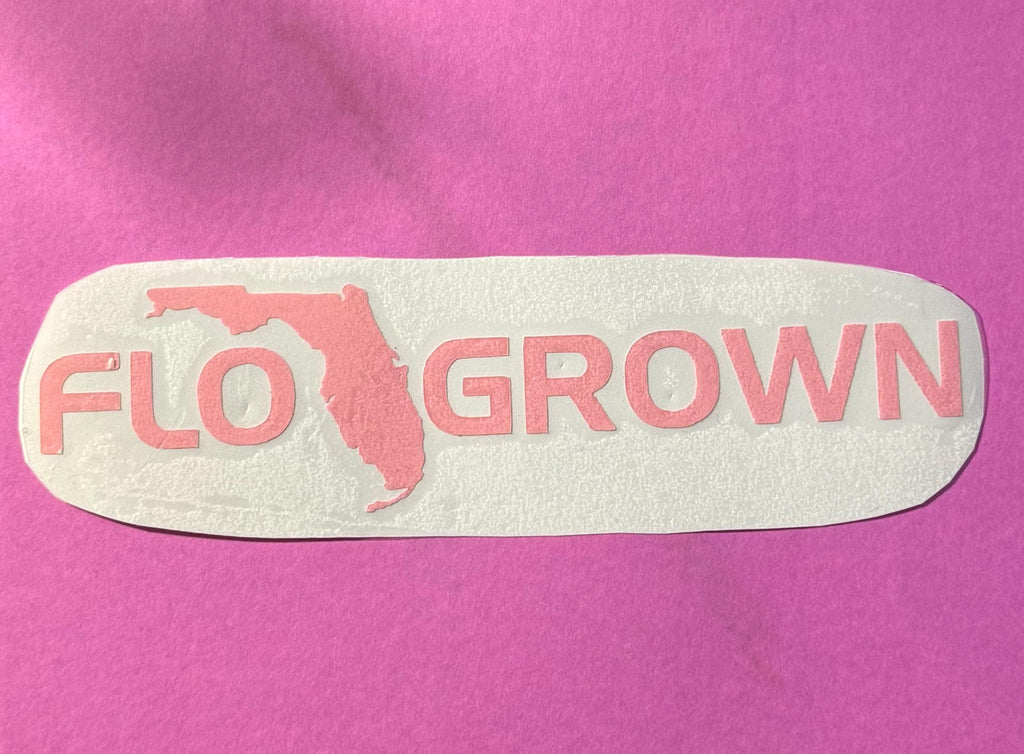 Flo Grown Vinyl Decal | Florida Car Sticker