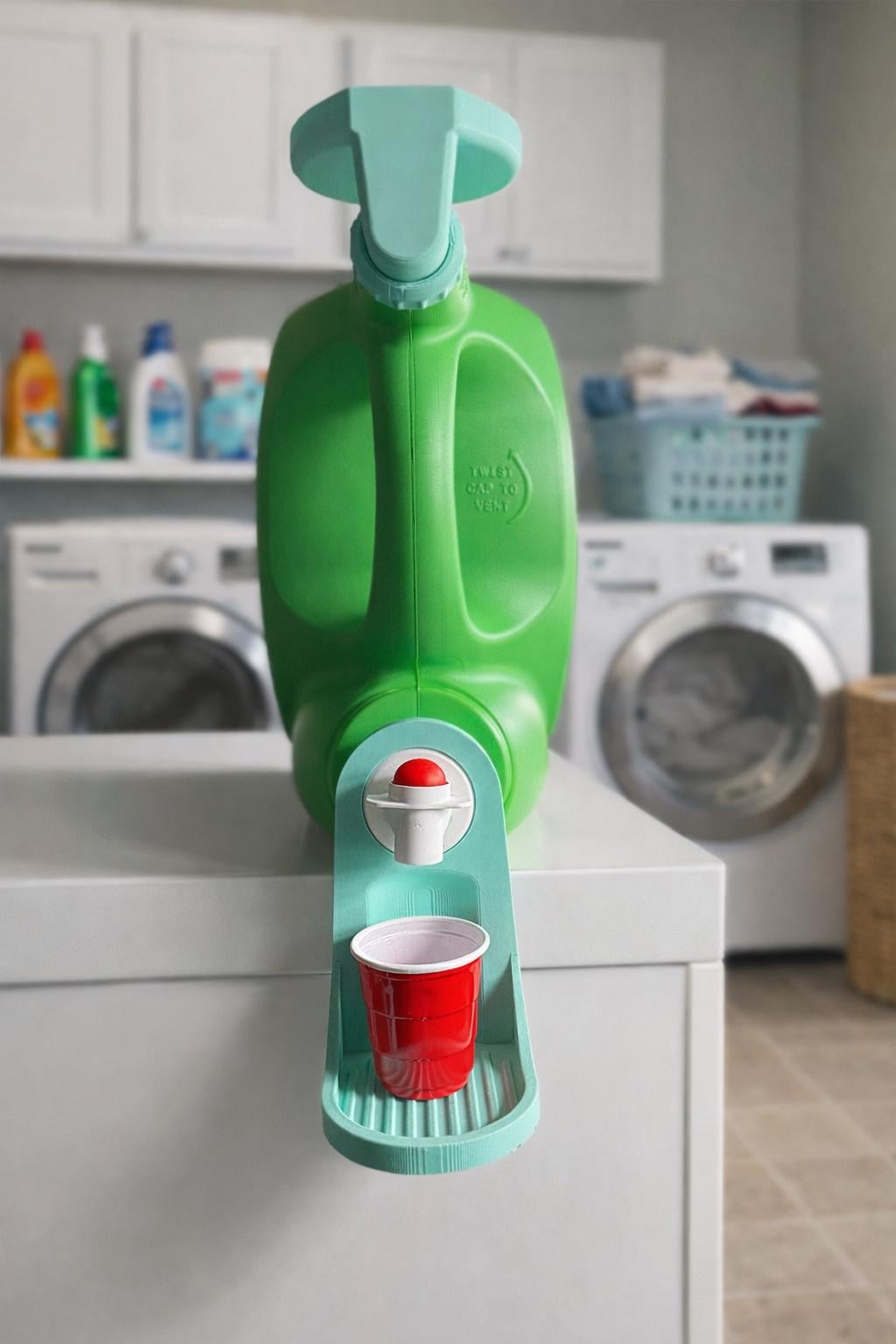 Laundry Detergent Cup Drain & Holder