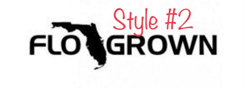 Flo Grown Vinyl Decal | Florida Car Sticker