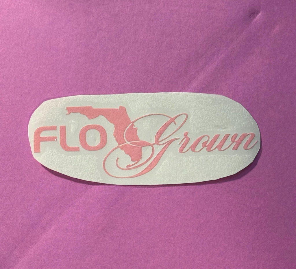 Flo Grown Vinyl Decal | Florida Car Sticker