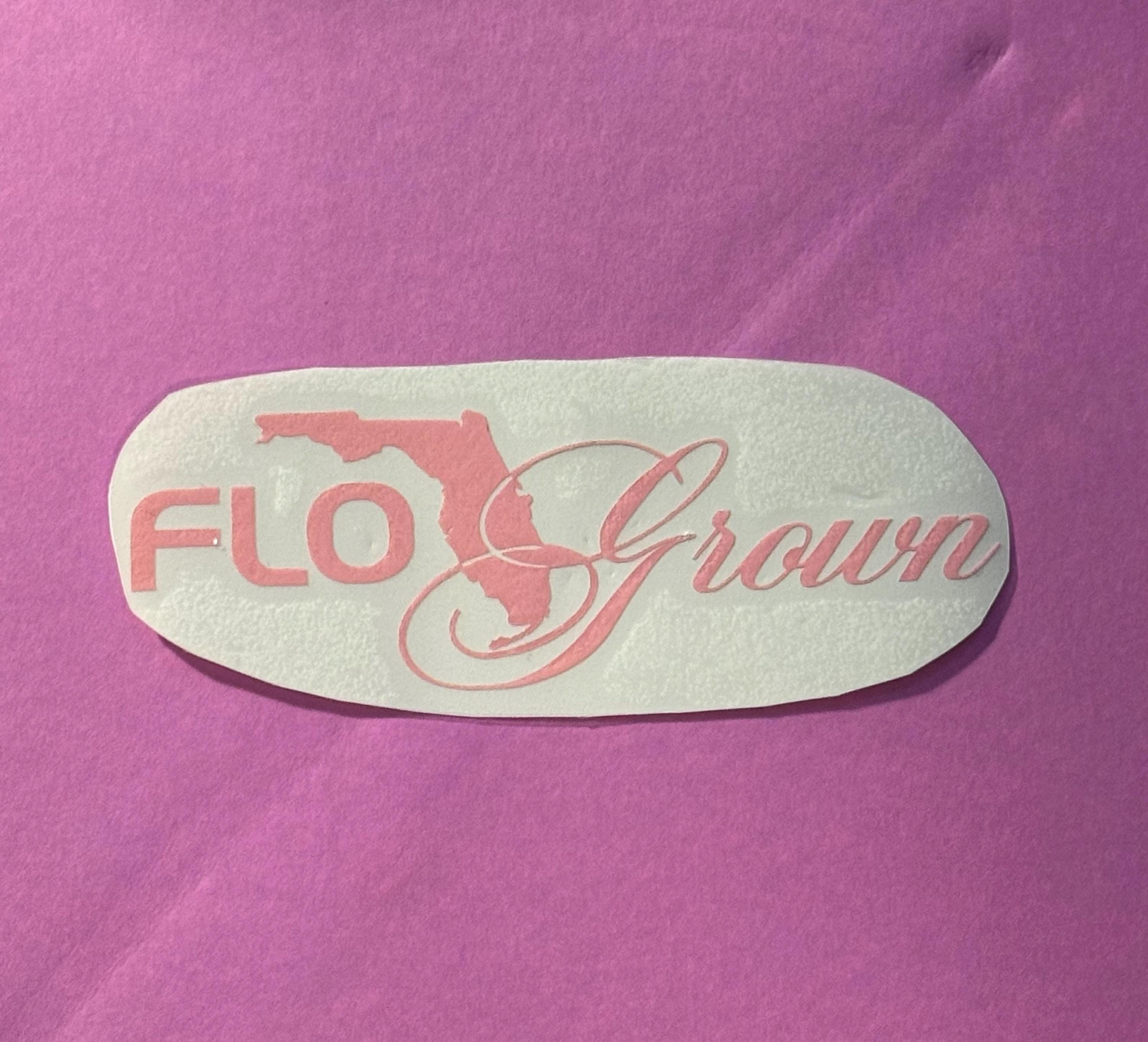 Flo Grown Vinyl Decal | Florida Car Sticker