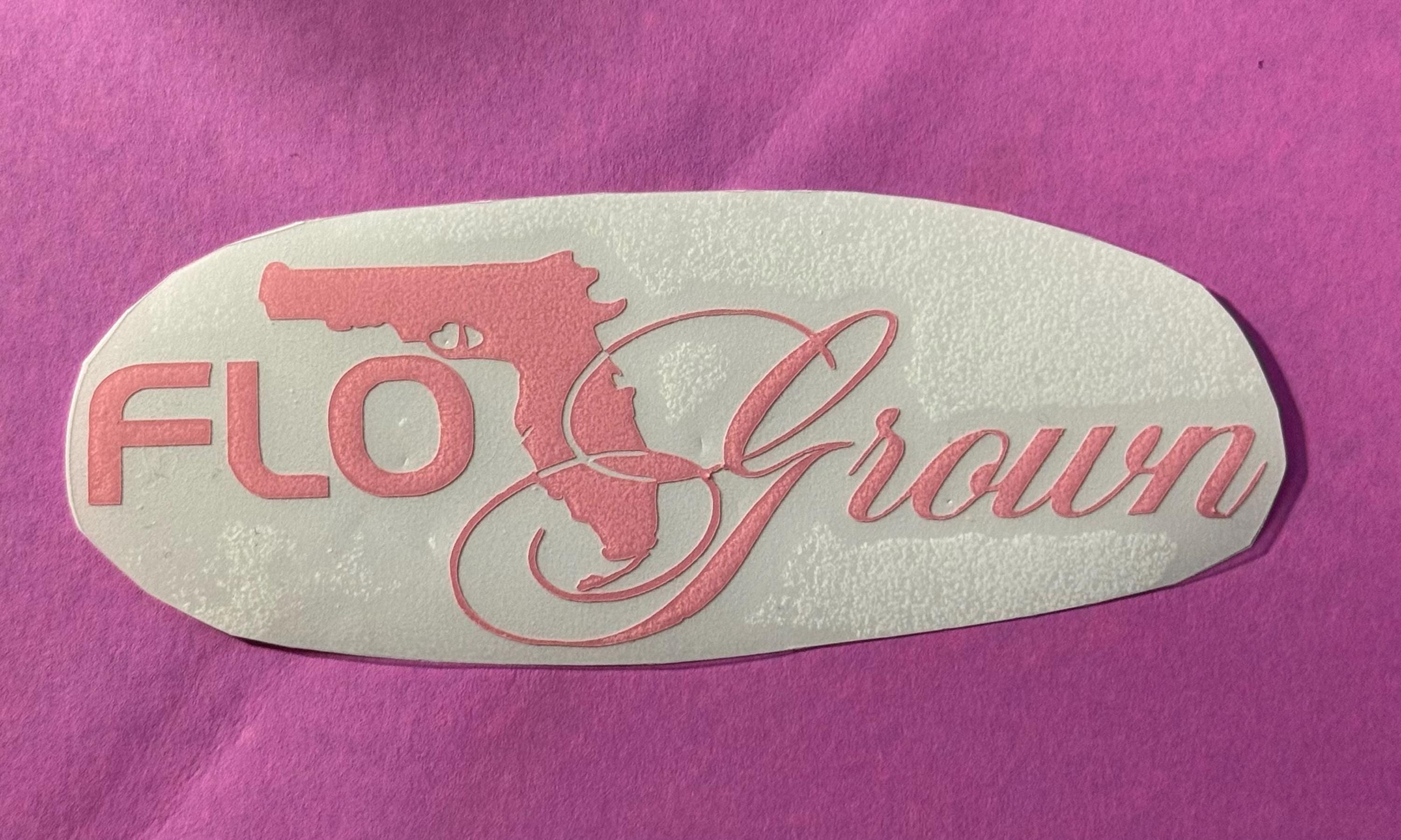 Flo Grown Vinyl Decal | Florida Car Sticker
