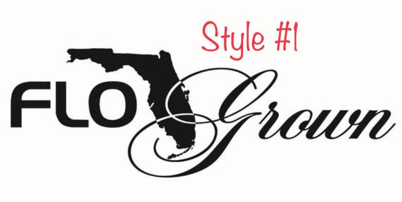 Flo Grown Vinyl Decal | Florida Car Sticker