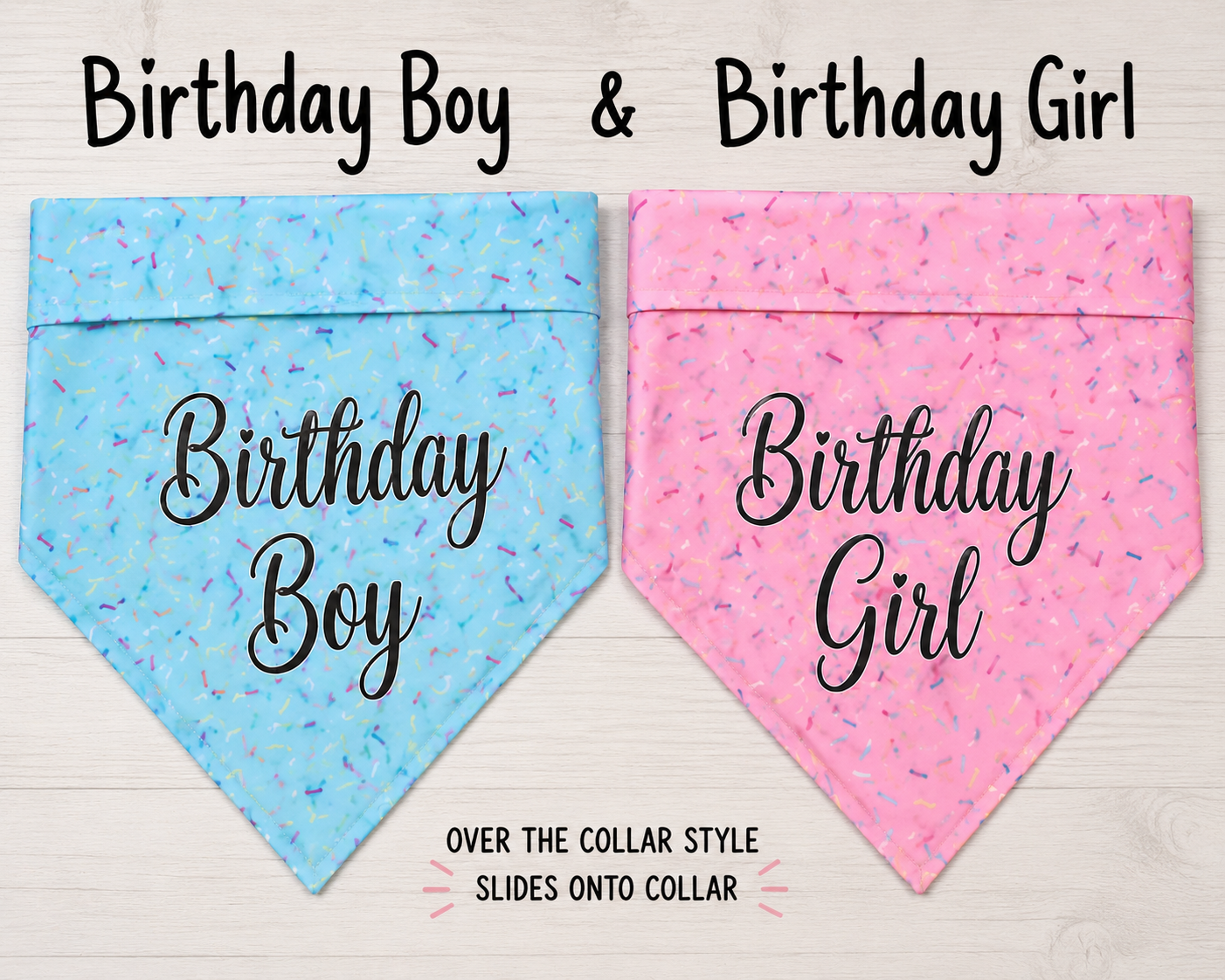 Birthday Dog Bandana - Confetti Design