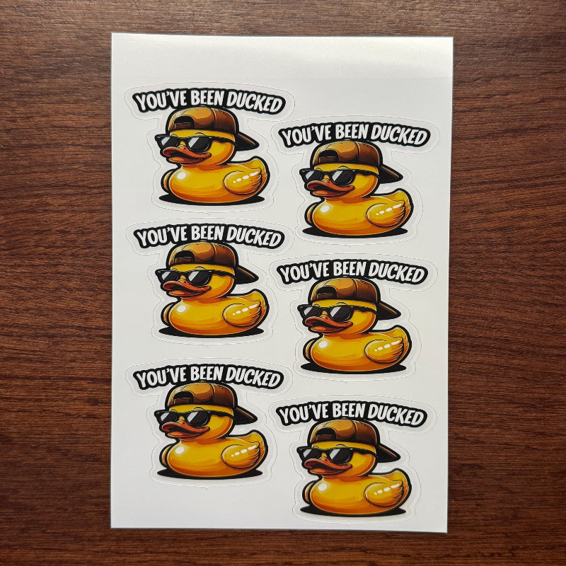 You've Been Ducked! Sticker – Waterproof Jeep Ducking Decal