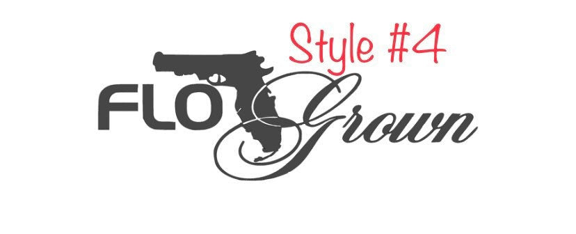Flo Grown Vinyl Decal | Florida Car Sticker